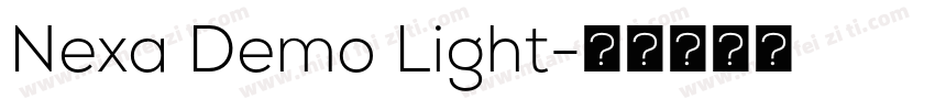 Nexa Demo Light字体转换
